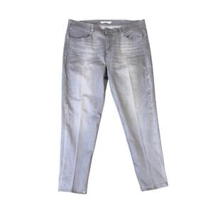 Levis Classic Crop Denim Gray Jeans US Women's 16 Plus
